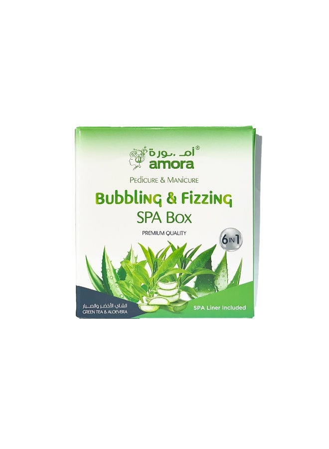 Amora Bubbling & Fizzing SPA Box 6-in-1 – Aloe Vera & Green Tea